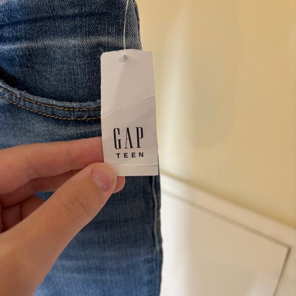 Gap Teen NWT Girls' Sky High Skinny Ankle Dark Wash Jeans Size 16 - Picture 3 of 10